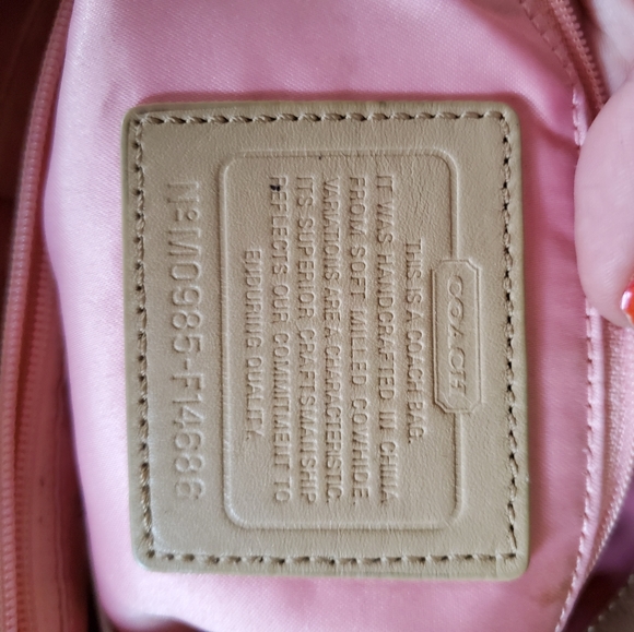 Coach Penelope Tan Leather Satchel M0985-F14686 - Picture 7 of 15